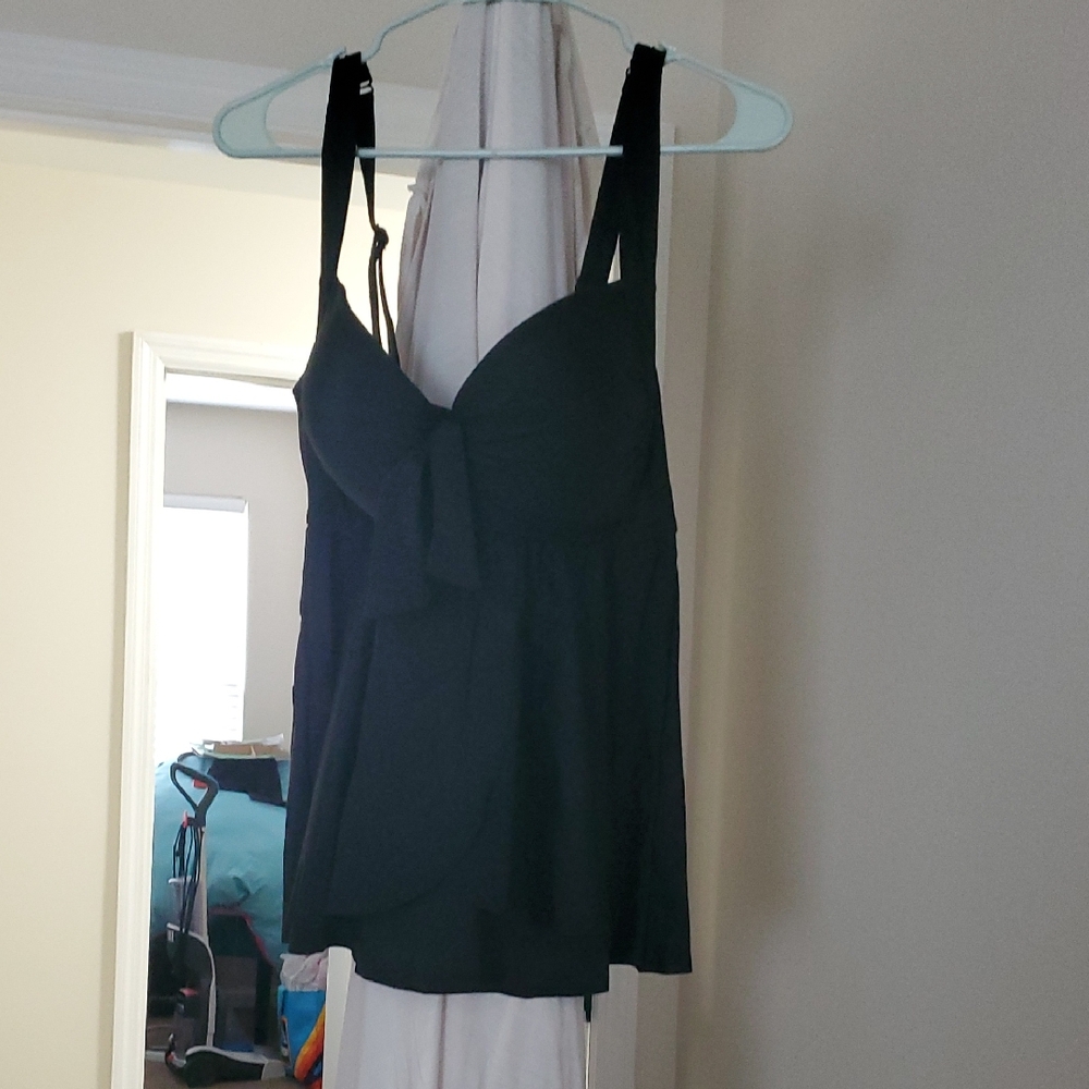 torrid Black Swim Tankini Top
